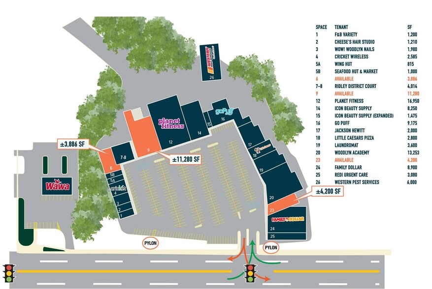 1936 Macdade Blvd, Woodlyn, PA à louer - Plan de site – Image 3 sur 3