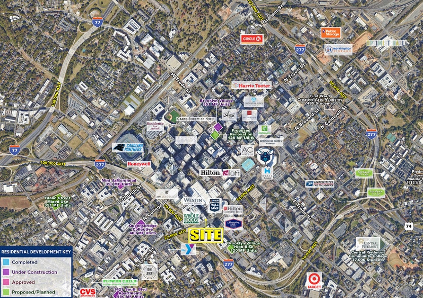 610 S Caldwell St, Charlotte, NC à louer - Aérien – Image 2 sur 4