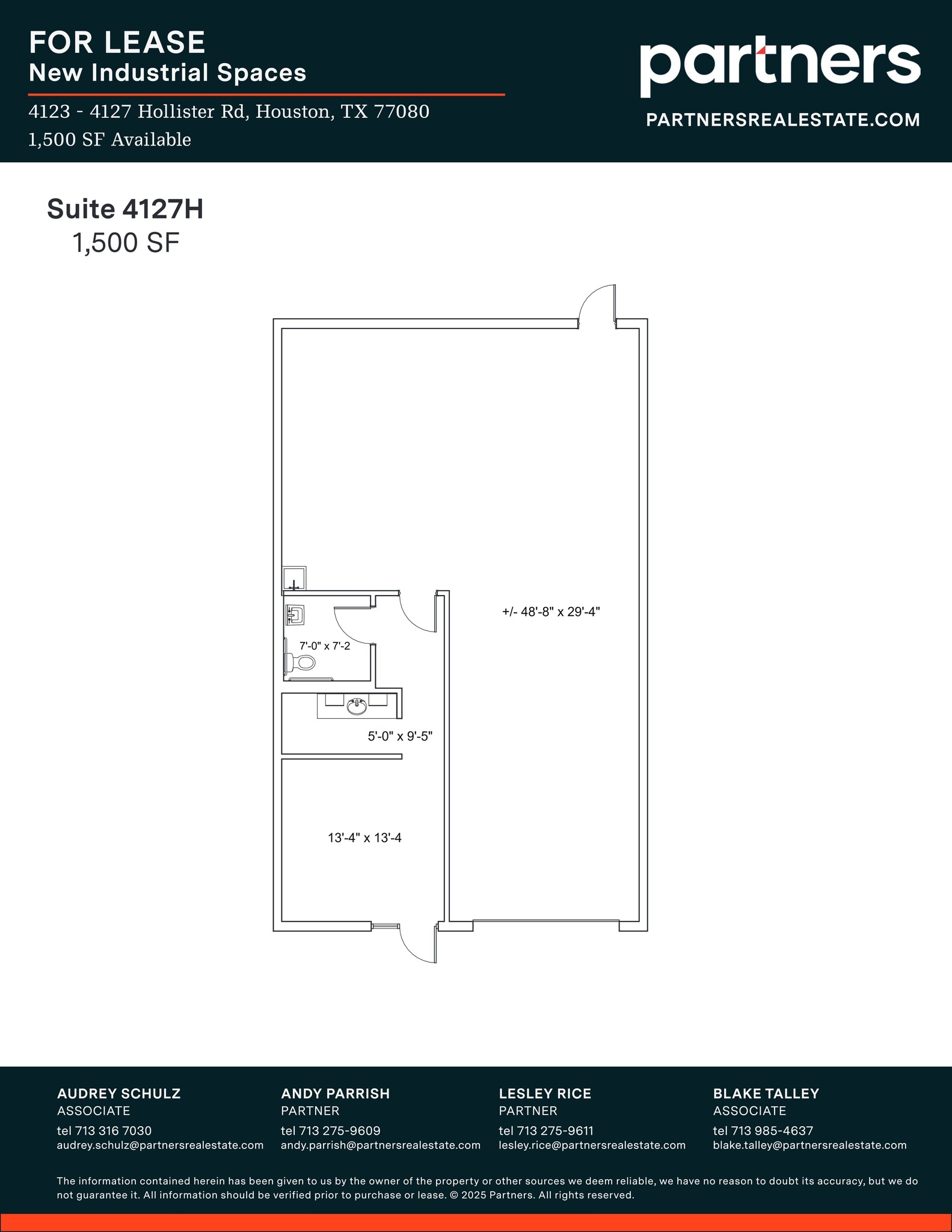 4125 Hollister Rd, Houston, TX à louer Plan de site– Image 1 sur 1