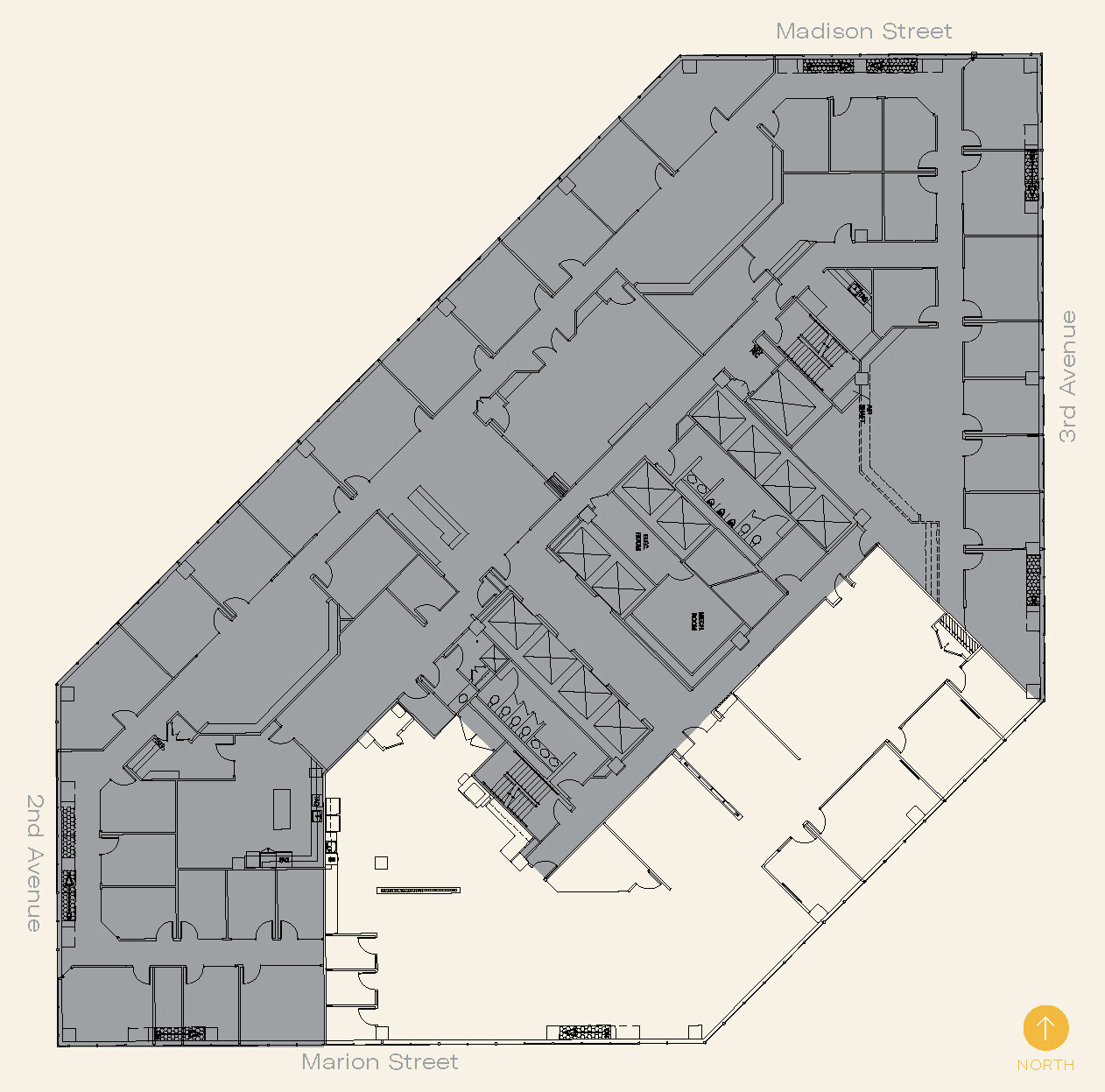 999 3rd Ave, Seattle, WA à louer Plan d’étage– Image 1 sur 2