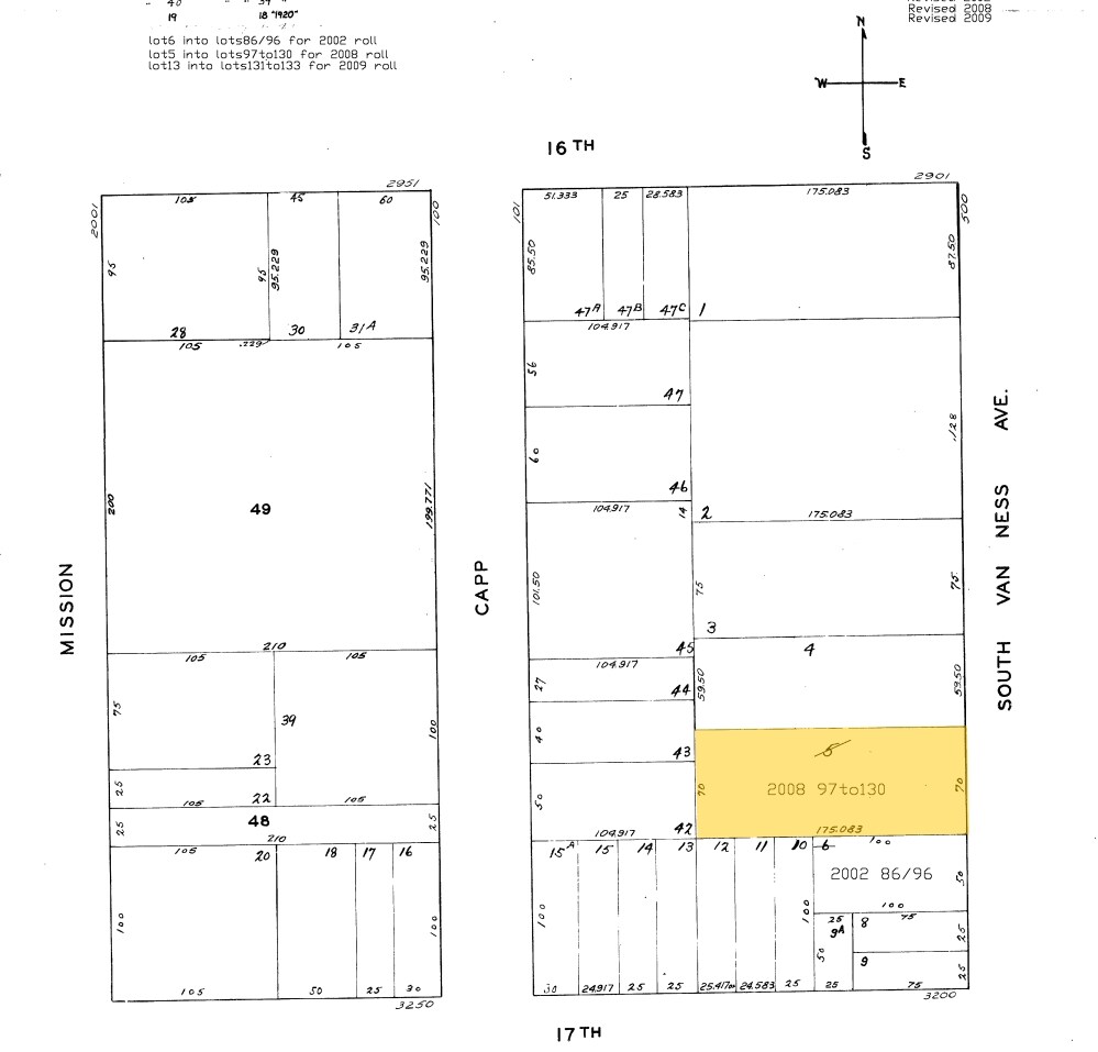 566 S Van Ness Ave, San Francisco, CA à vendre Plan cadastral– Image 1 sur 2