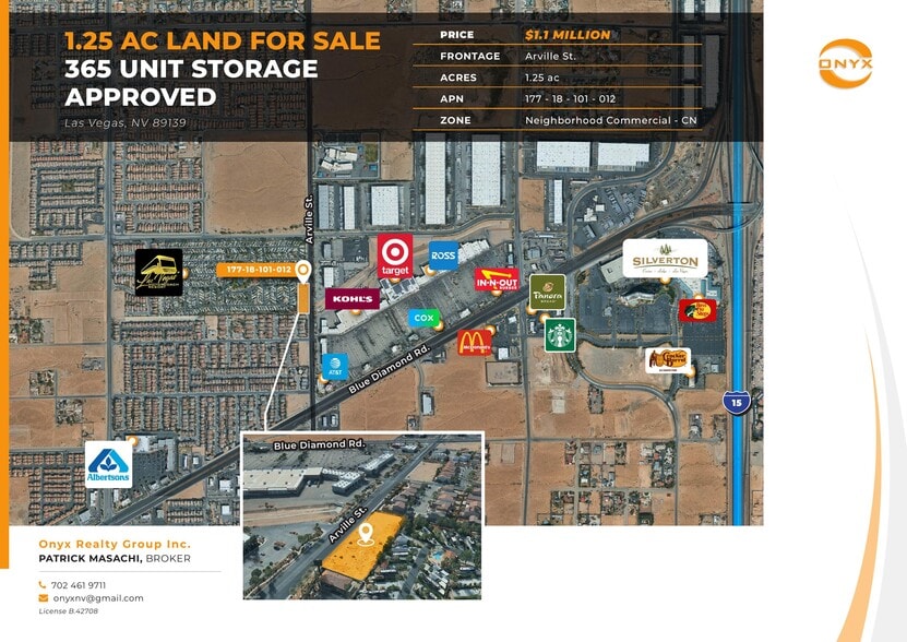 8275 Arville Street, Las Vegas, NV à vendre - Photo principale – Image 1 sur 1