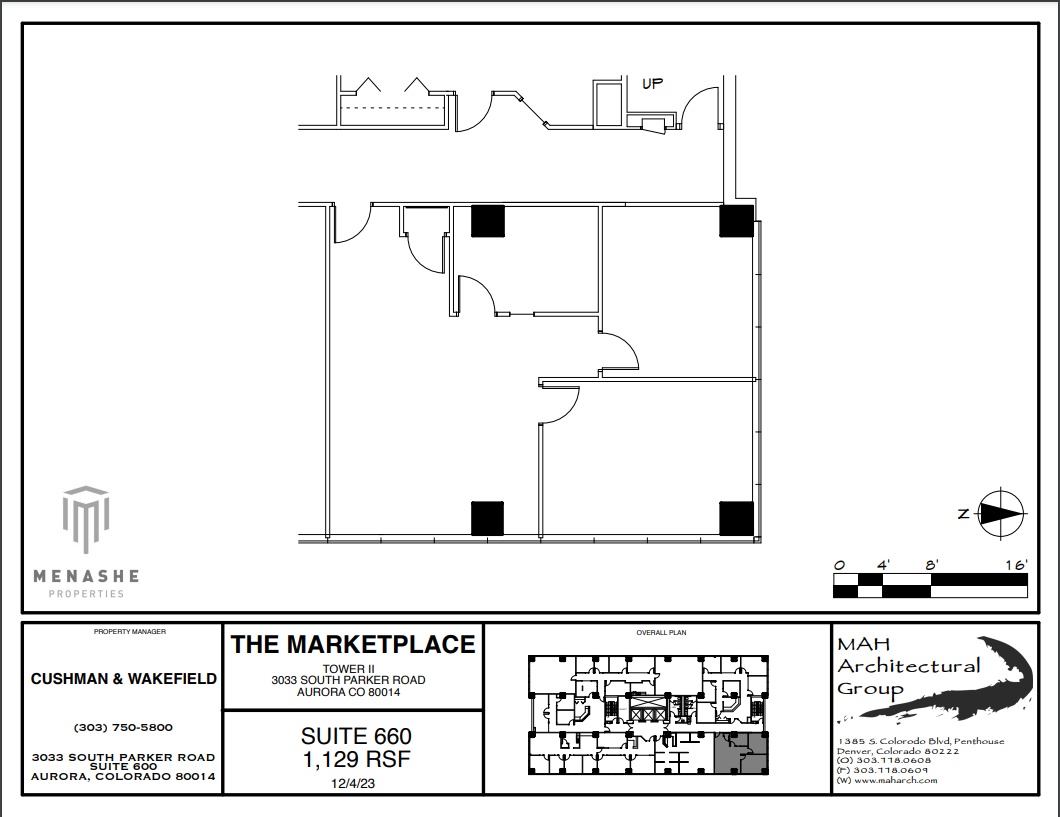 3025 S Parker Rd, Aurora, CO à louer Plan d’étage– Image 1 sur 1