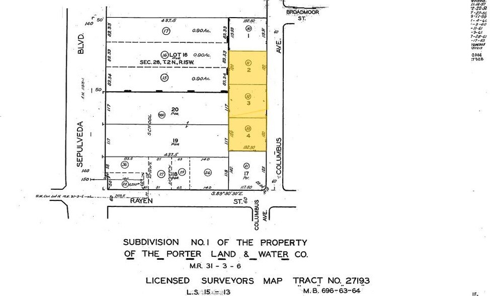 8919 Columbus Ave, North Hills, CA à vendre - Plan cadastral – Image 1 sur 26