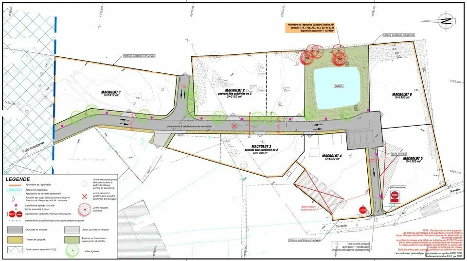 Terrain dans Ambarès-et-Lagrave à vendre Plan de site– Image 1 sur 2