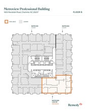 1900 Randolph Rd, Charlotte, NC à louer Plan d’étage– Image 2 sur 2
