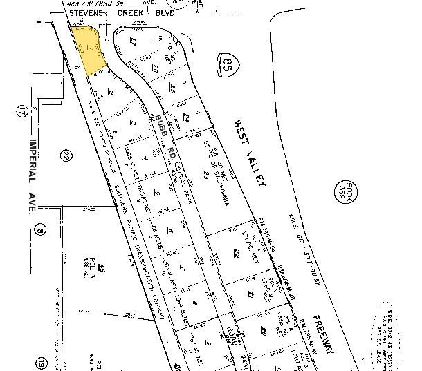 21580 Stevens Creek Blvd, Cupertino, CA à louer - Plan cadastral – Image 2 sur 5