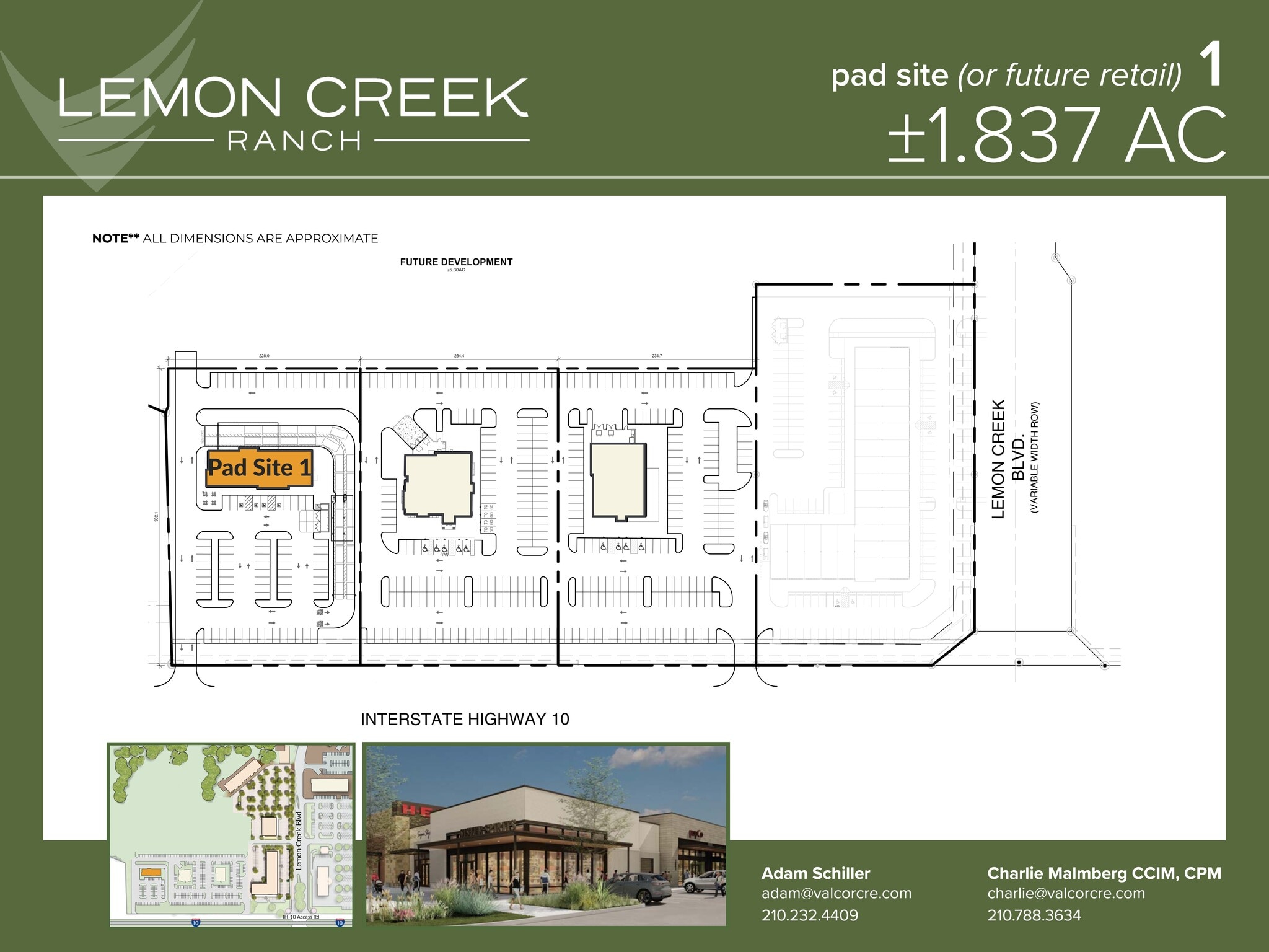 I-10 W & Balcones Creek Dr, Boerne, TX à louer Plan de site– Image 1 sur 1