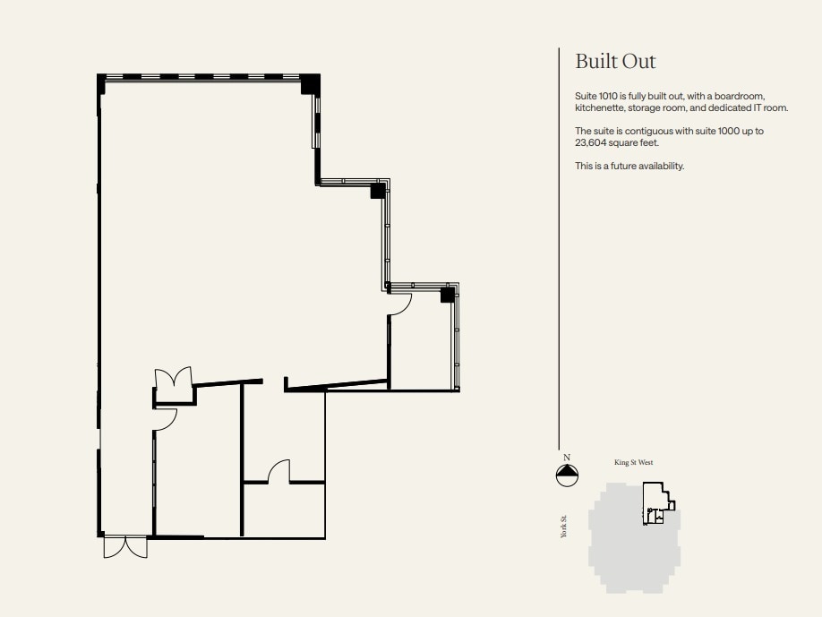 121 King St W, Toronto, ON à louer Plan d’étage– Image 1 sur 1