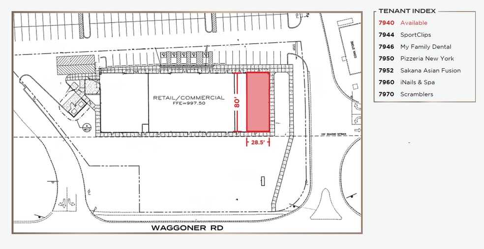 7940-7970 E Broad St, Reynoldsburg, OH à louer - Plan de site – Image 2 sur 4