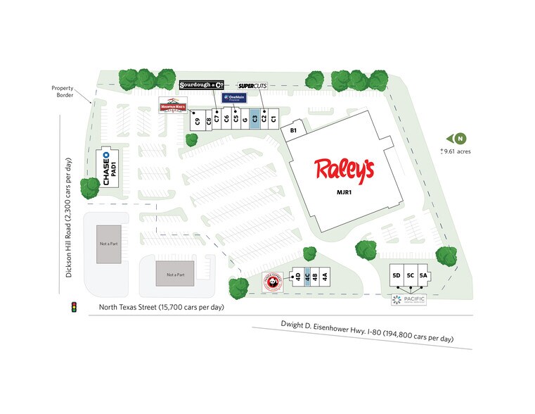3330-3336 N Texas St, Fairfield, CA à louer - Plan de site – Image 2 sur 10