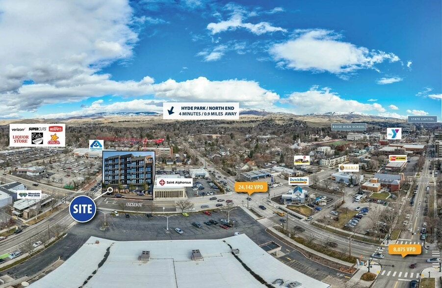 1522 W State St, Boise, ID à louer - Aérien – Image 3 sur 3