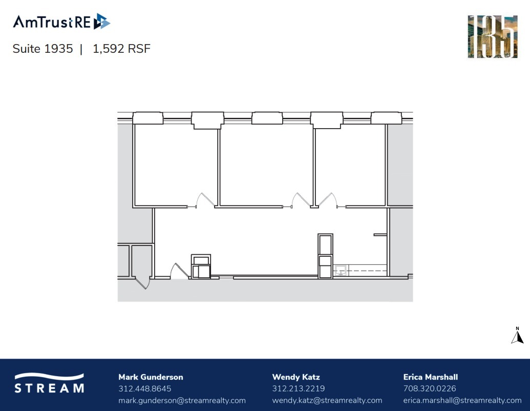 135 S LaSalle St, Chicago, IL à louer Plan d’étage– Image 1 sur 1