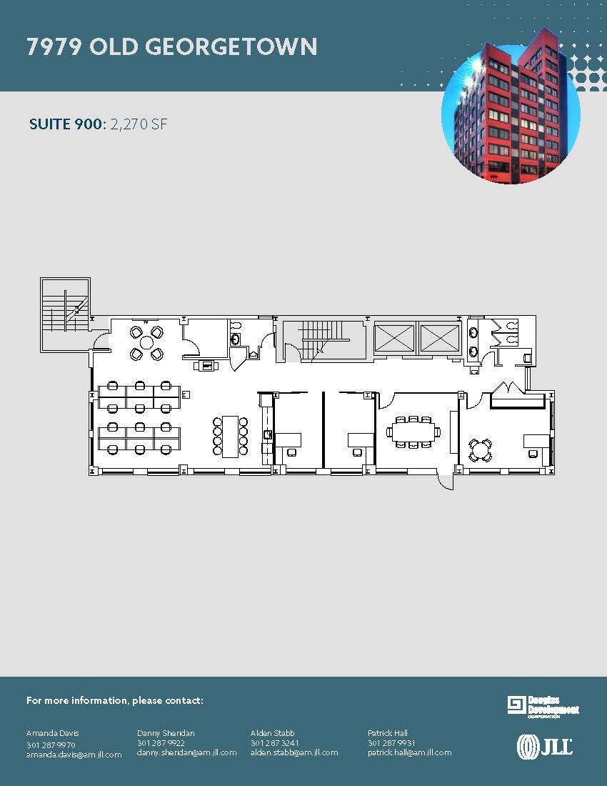 7979 Old Georgetown Rd, Bethesda, MD à louer Plan d’étage– Image 1 sur 1