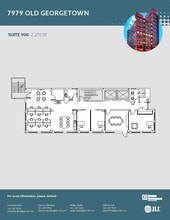 7979 Old Georgetown Rd, Bethesda, MD à louer Plan d’étage– Image 1 sur 1