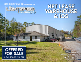 Plus de détails pour 1333 Pineview Dr, Columbia, SC - Industriel/Logistique à vendre