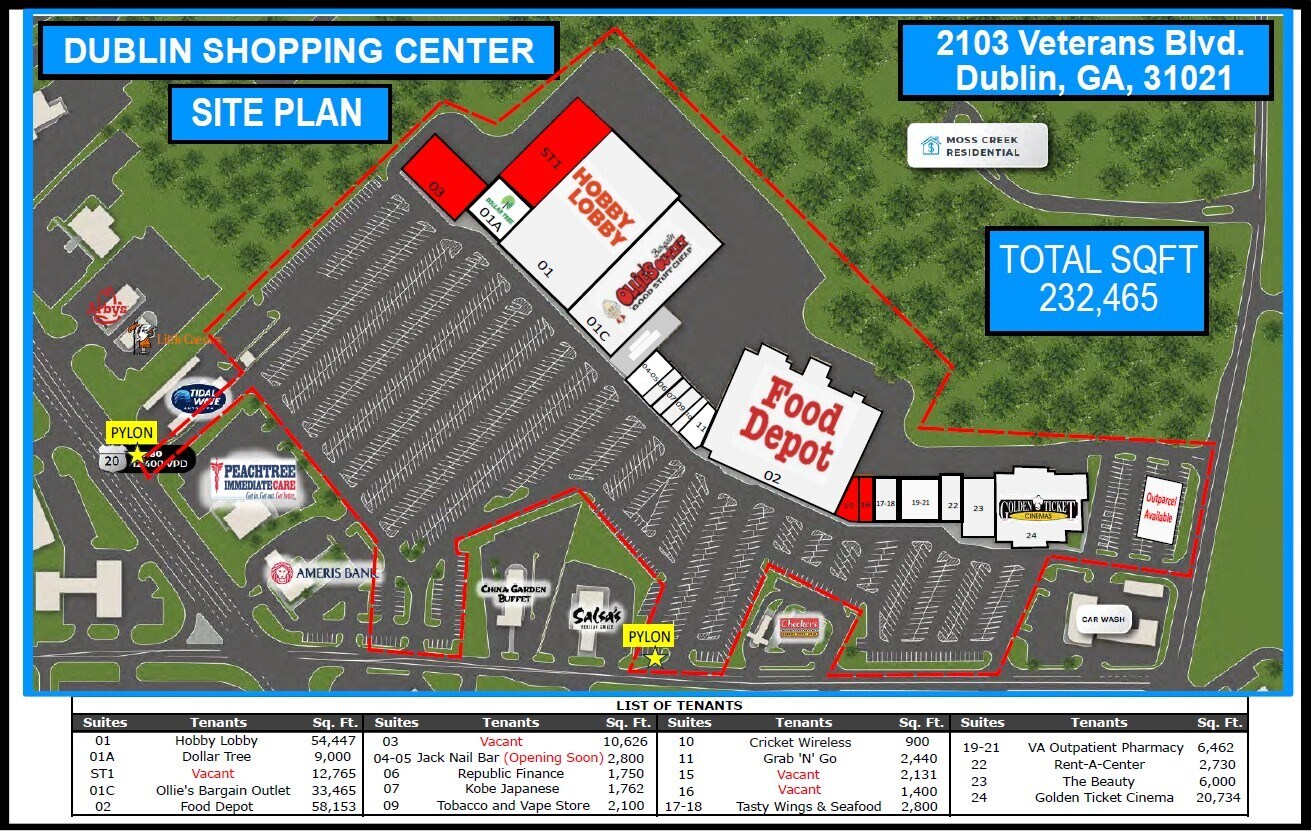 2101-2103 Veterans Blvd, Dublin, GA à louer Photo de l’immeuble– Image 1 sur 5
