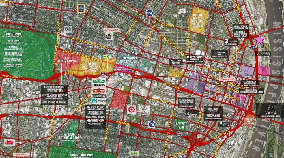 1600 N Broadway, Saint Louis, MO à louer - Aérien – Image 2 sur 6