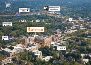 444 W Broad St, Falls Church, VA - VUE AÉRIENNE  vue de carte