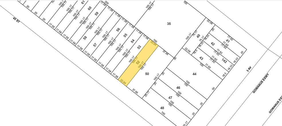 265 45th St, Brooklyn, NY à vendre - Plan cadastral – Image 2 sur 4