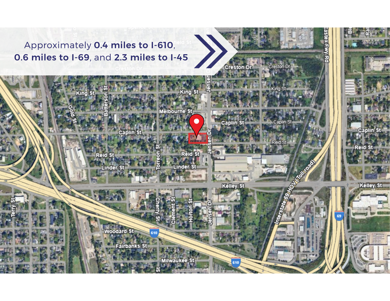 6113 Jensen Dr, Houston, TX à vendre - Aérien – Image 3 sur 5