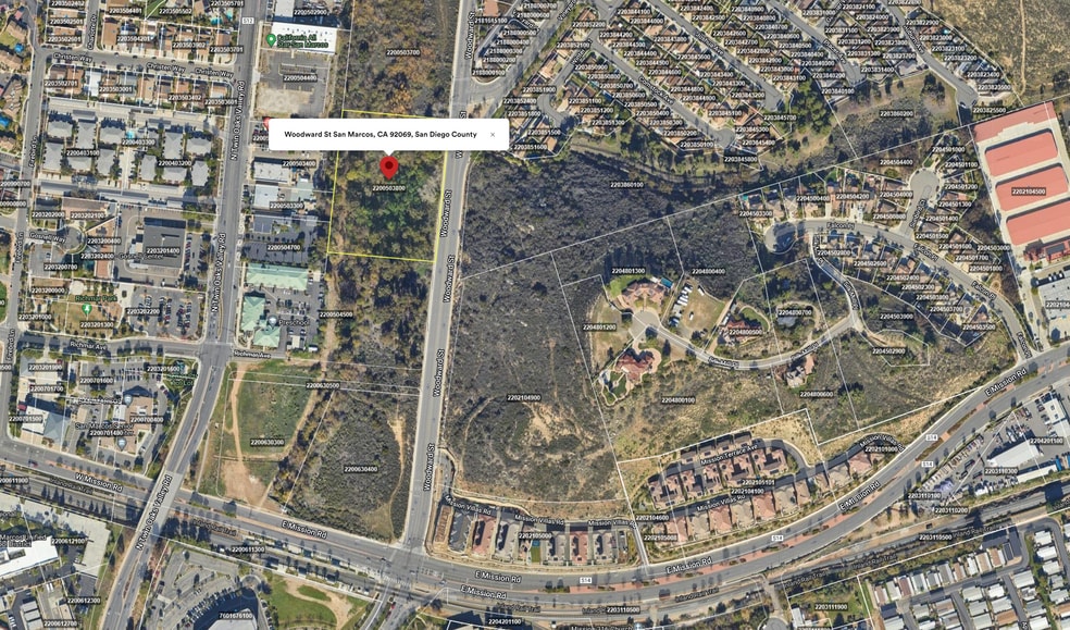 Woodward St & Vineyard Rd, San Marcos, CA à vendre - Aérien – Image 2 sur 3