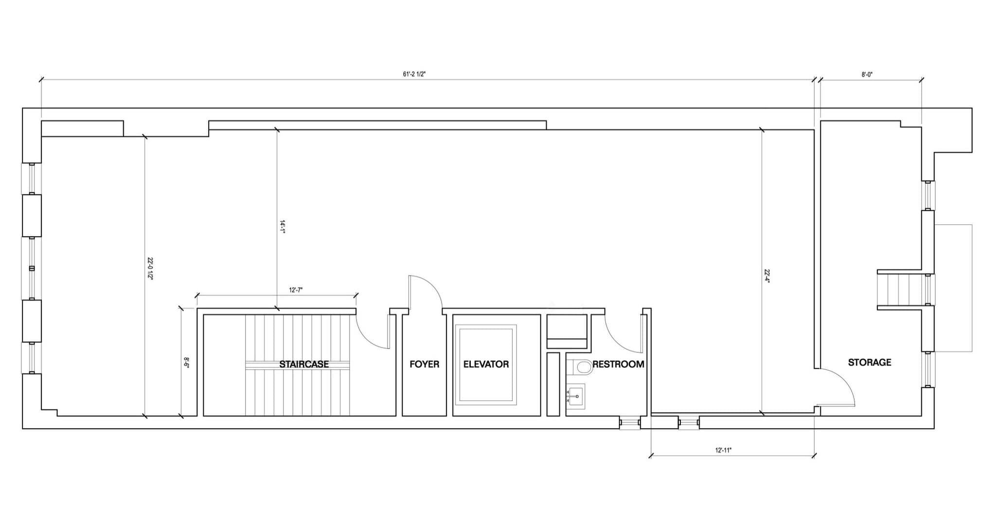311 E Broadway, New York, NY à louer Plan d’étage– Image 1 sur 5