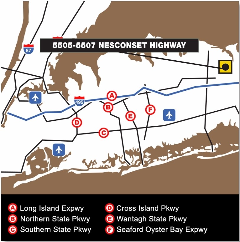 5505-5507 Nesconset Hwy, Mount Sinai, NY à louer Carte– Image 1 sur 1
