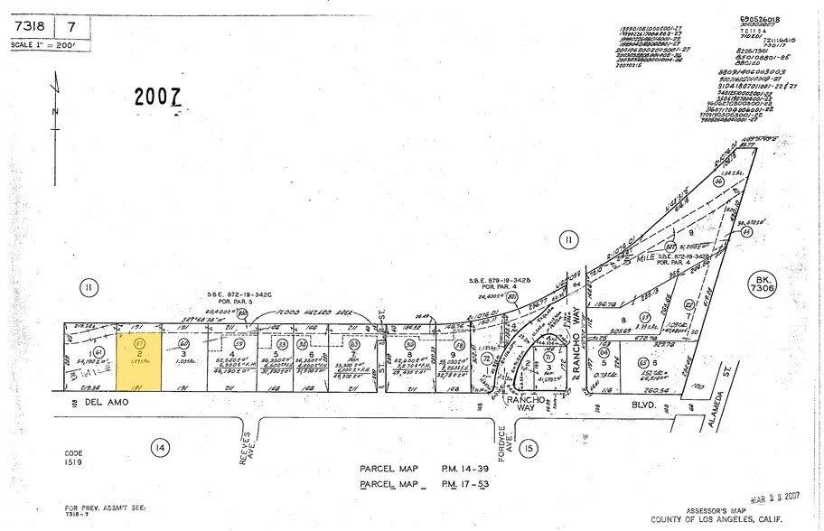 2121 E Del Amo Blvd, Rancho Dominguez, CA à vendre - Plan cadastral – Image 2 sur 2