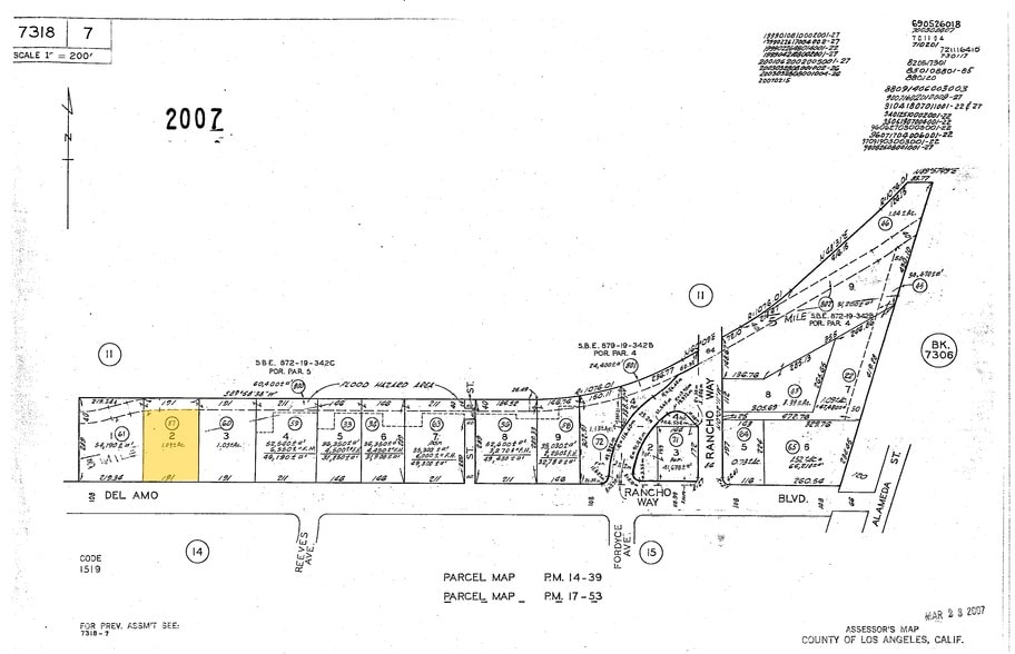 2121 E Del Amo Blvd, Rancho Dominguez, CA à vendre - Plan cadastral – Image 3 sur 3