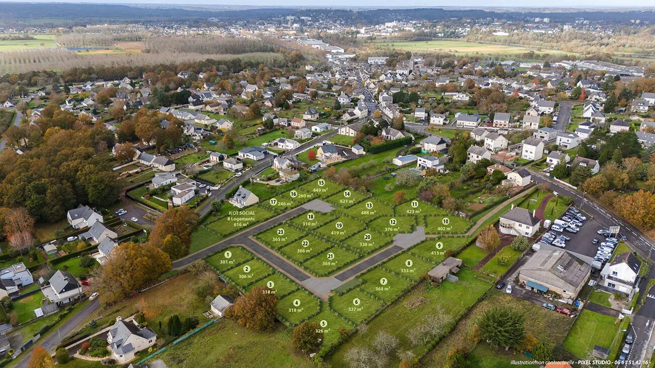 Terrain dans Saint-Nicolas-de-Redon à vendre Aérien– Image 1 sur 3