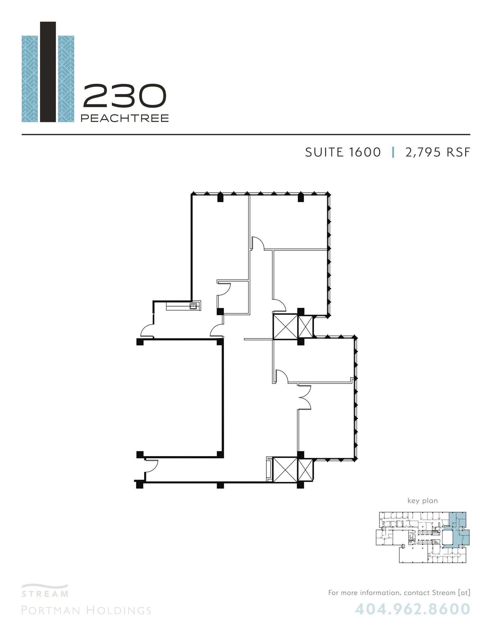 230 Peachtree St NW, Atlanta, GA à louer Plan de site– Image 1 sur 1