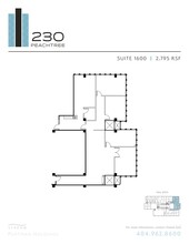 230 Peachtree St NW, Atlanta, GA à louer Plan de site– Image 1 sur 1