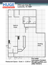 2702 Lake Vista Dr, Lewisville, TX à louer Plan d’étage– Image 1 sur 2