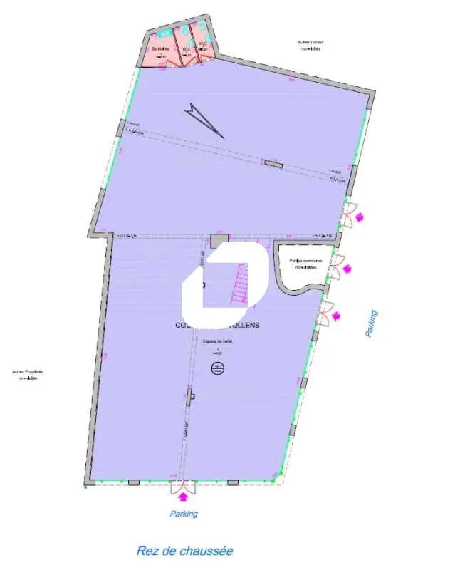 Local commercial dans Houilles à louer Plan d’étage– Image 1 sur 5