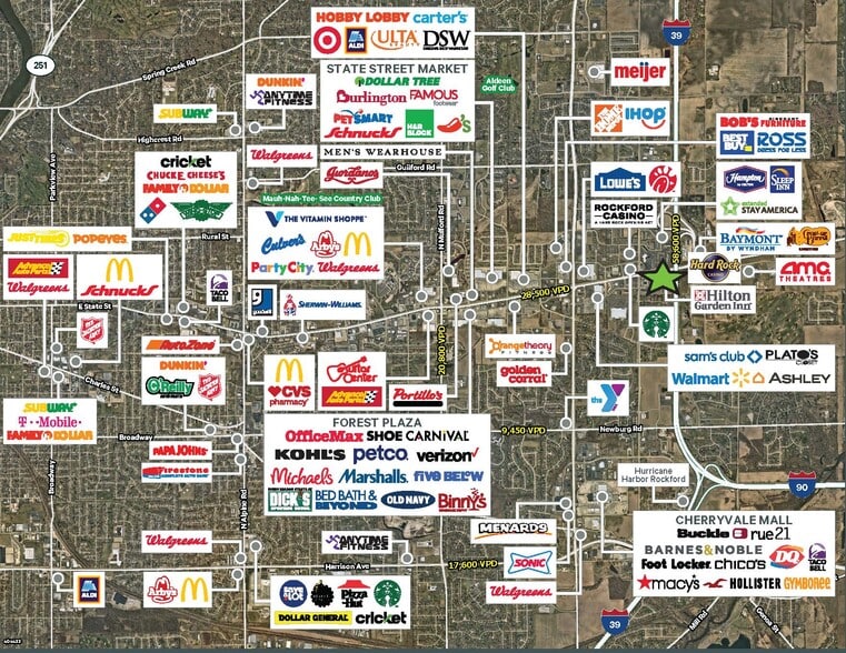 76XX E State Street St, Rockford, IL à louer - Aérien – Image 2 sur 2