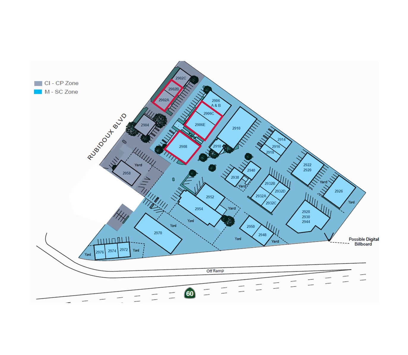 2902-2976 Rubidoux Blvd, Jurupa Valley, CA à louer Plan de site– Image 1 sur 1