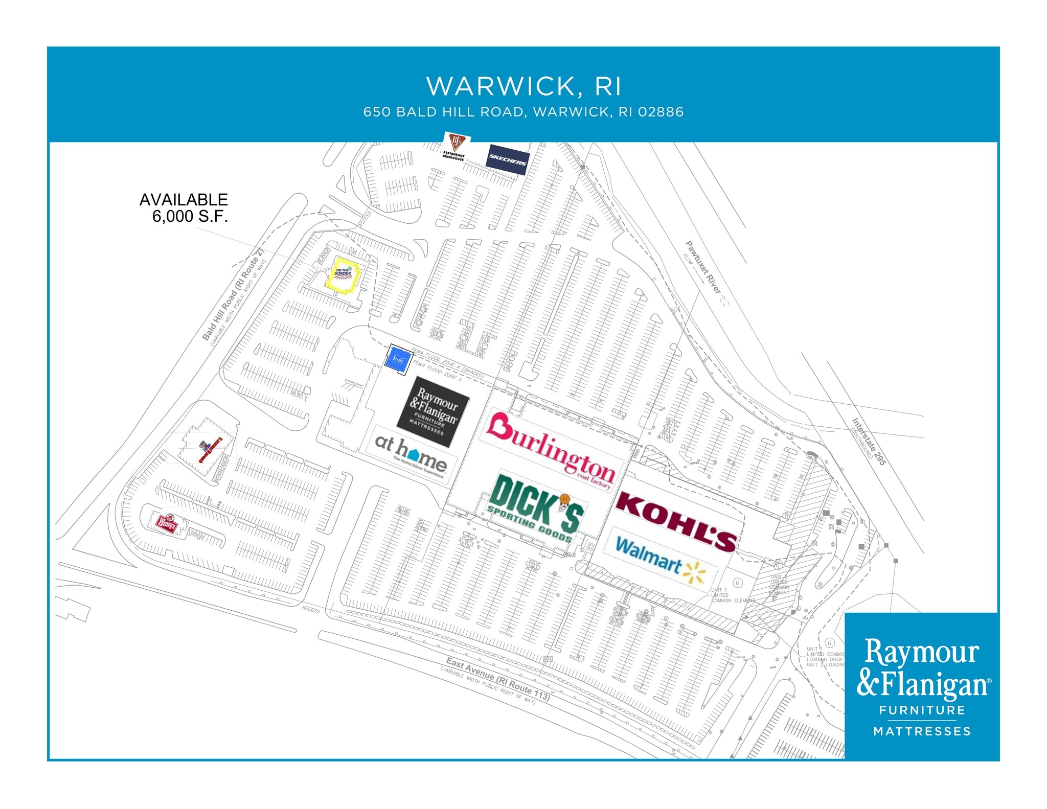 650 Bald Hill Rd, Warwick, RI à louer Plan de site– Image 1 sur 1