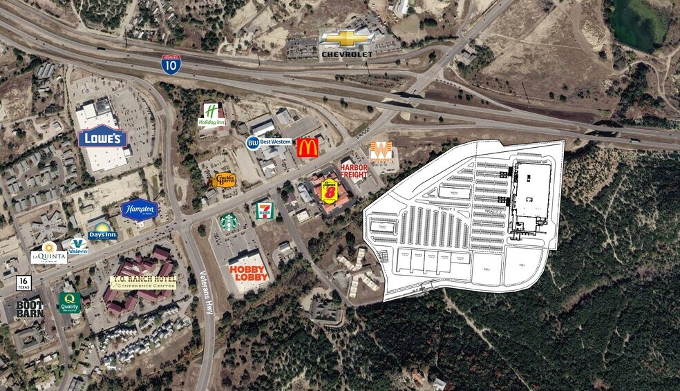 Sidney Baker Street, Kerrville, TX à vendre - Aérien – Image 2 sur 2