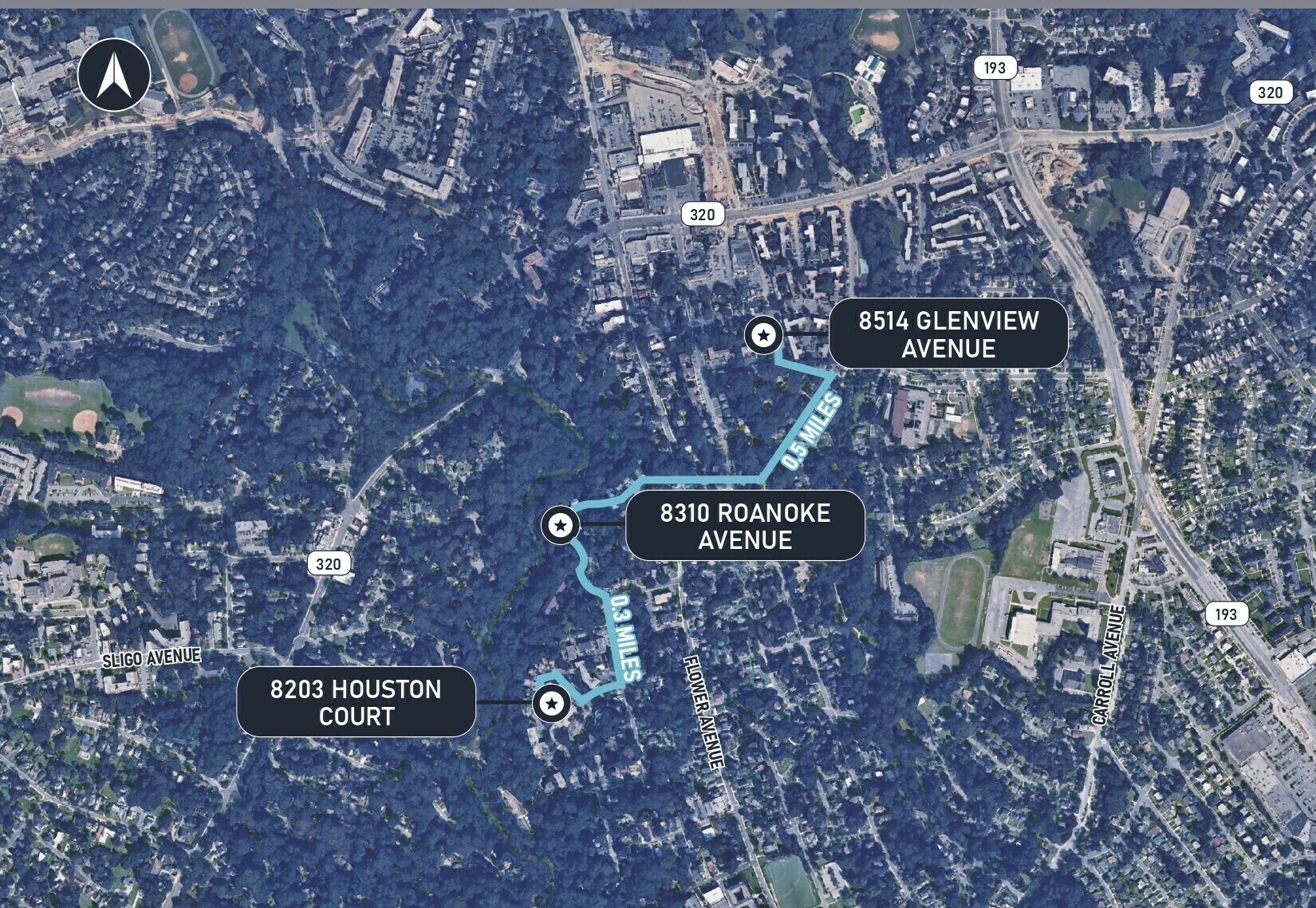 Takoma Park Portfolio portefeuille de 3 biens à vendre sur LoopNet.fr Aérien– Image 1 sur 12