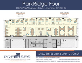 10375 Park Meadows Dr, Lone Tree, CO à louer Plan d’étage– Image 1 sur 2