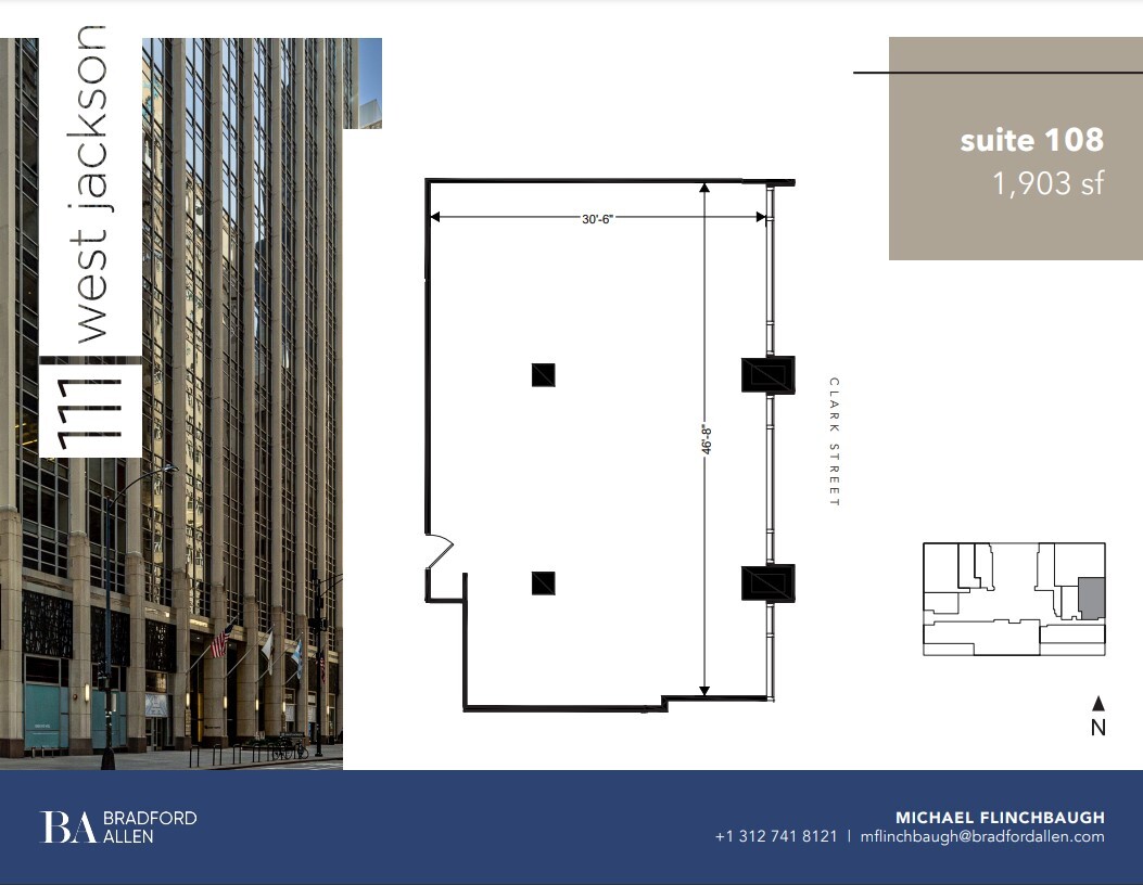 111 W Jackson Blvd, Chicago, IL à louer Plan d’étage– Image 1 sur 1