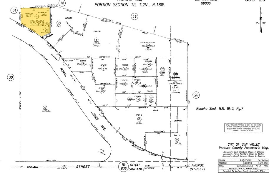 1975 Royal Ave, Simi Valley, CA à vendre - Plan cadastral – Image 2 sur 2