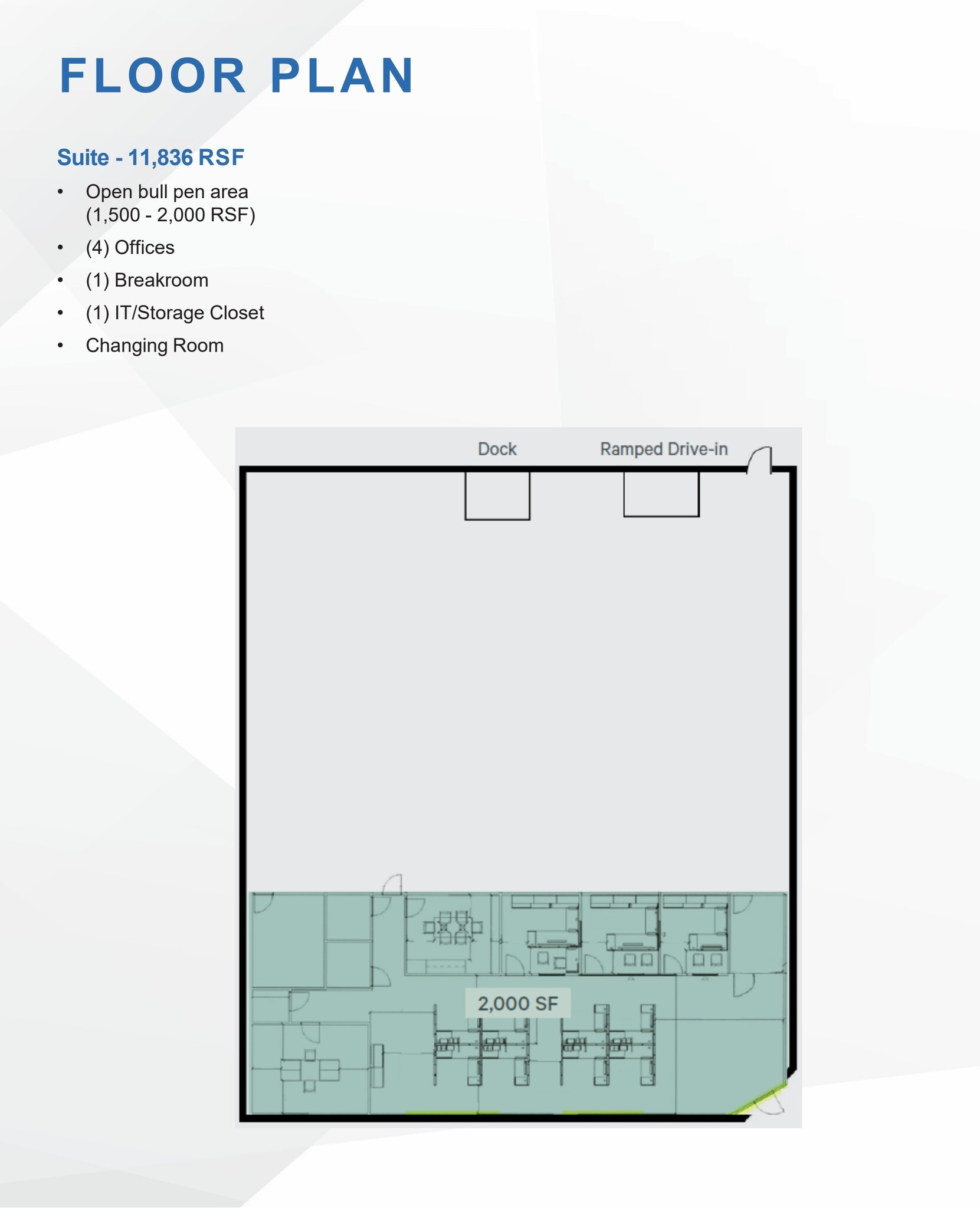 14801 Willard Rd, Chantilly, VA à louer Plan d’étage– Image 1 sur 2