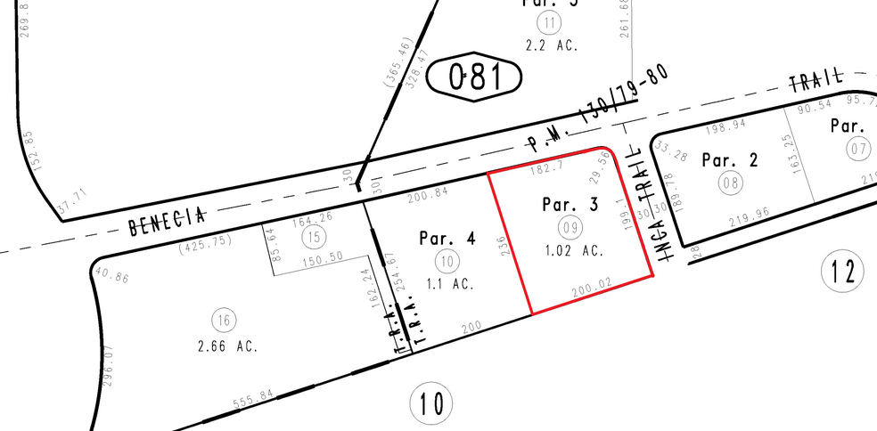 Benicia Trail, Yucca Valley, CA à louer - Plan cadastral – Image 1 sur 2