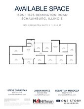 1305 Remington Rd, Schaumburg, IL à louer Plan d’étage– Image 1 sur 2
