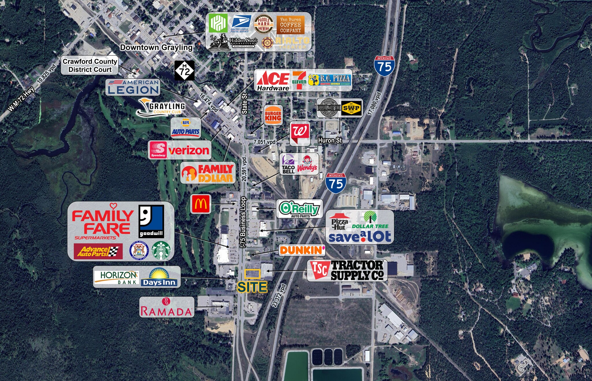 2475 S I 75 Business Loop, Grayling, MI à vendre Photo de l’immeuble– Image 1 sur 2