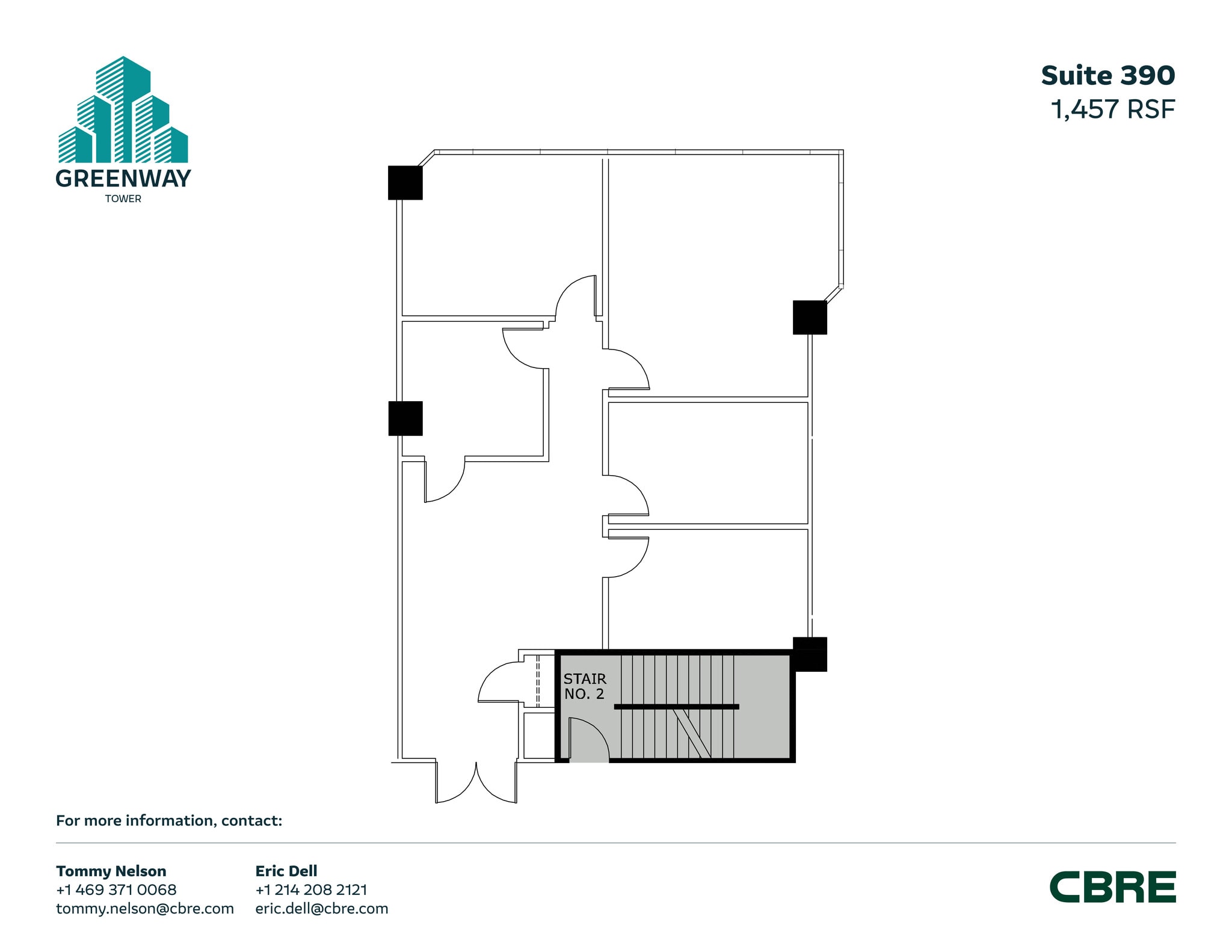 1231 Greenway Dr, Irving, TX à louer Plan d’étage– Image 1 sur 2