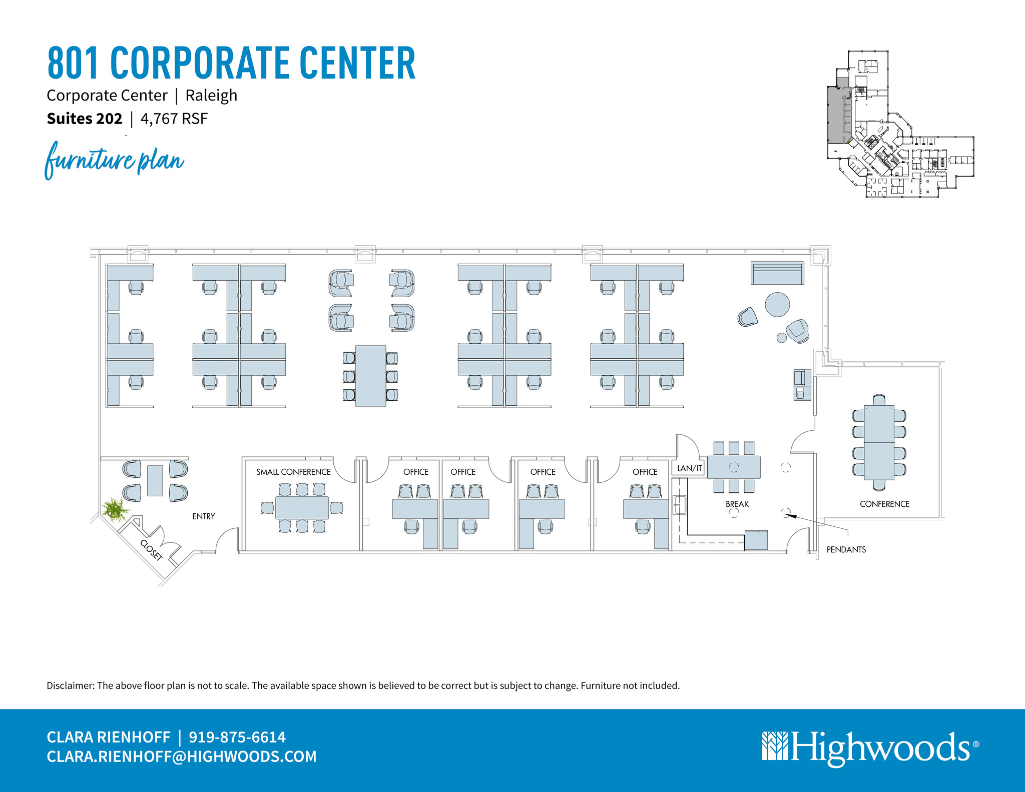 701 Corporate Center Dr, Raleigh, NC à louer Plan d’étage– Image 1 sur 1