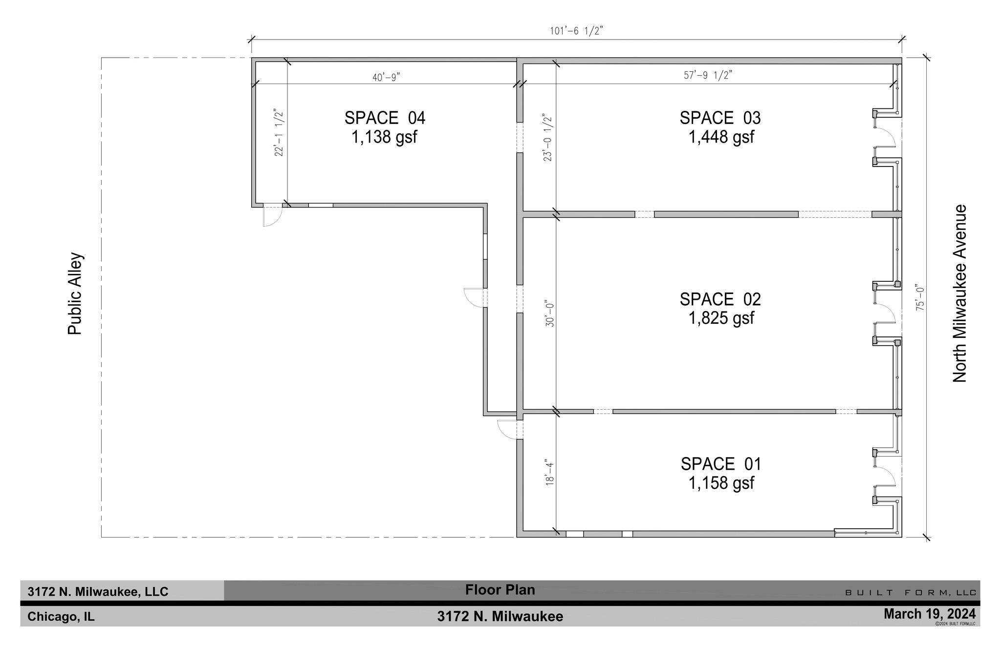 3170-3174 N Milwaukee Ave, Chicago, IL à louer Plan de site– Image 1 sur 2